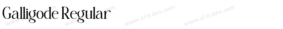 Galligode Regular字体转换